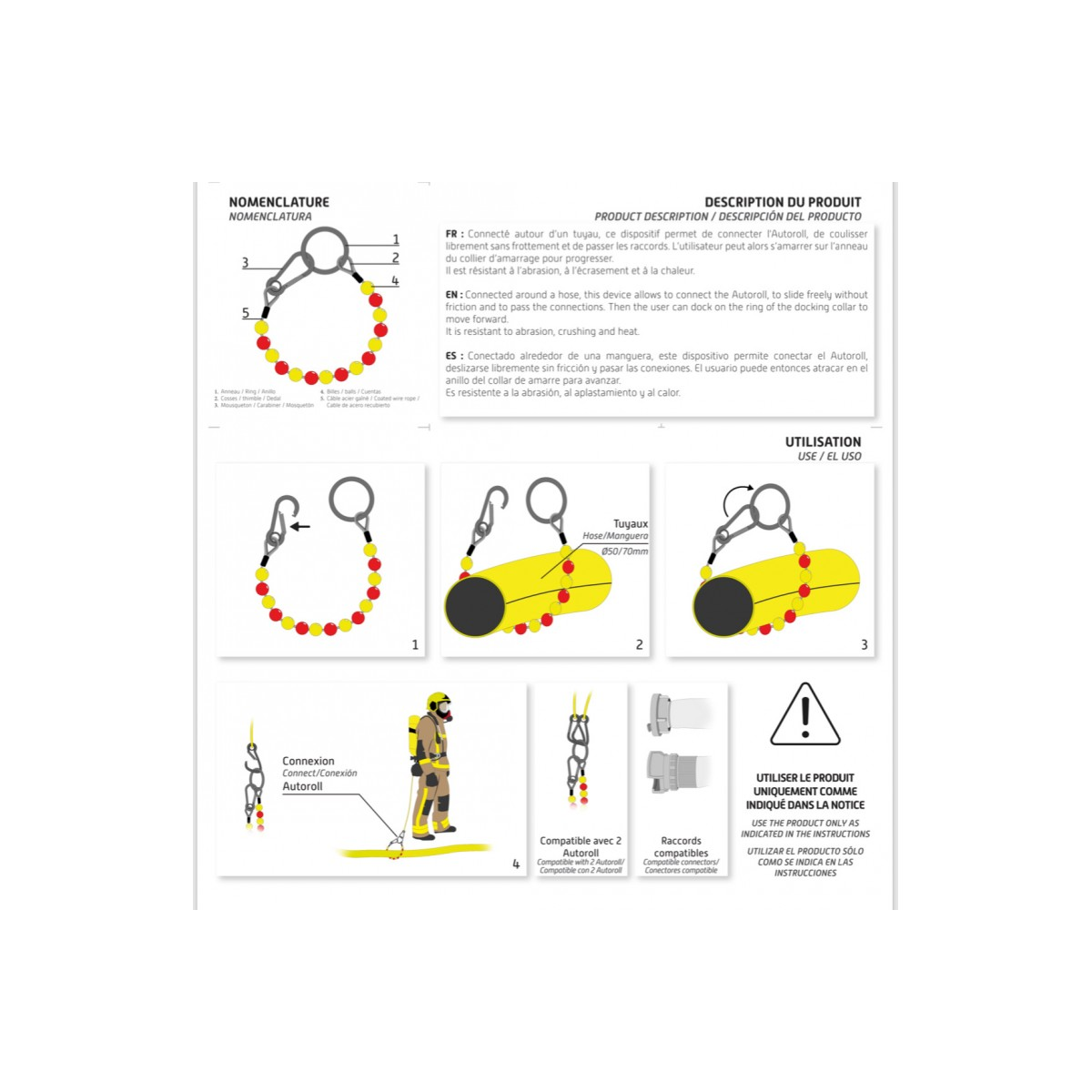 Collier d'amarrage pour tuyau