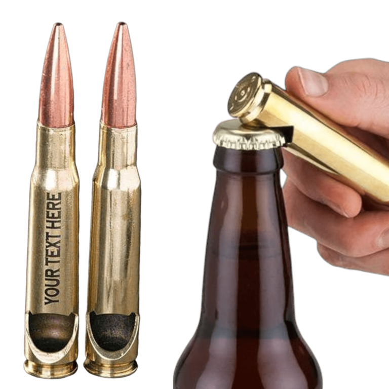 Balle calibre 50 décapsuleur à bière ouvre bouteille.Balle calibre 12,7 décapsuleur à bière ouvre bouteille.
