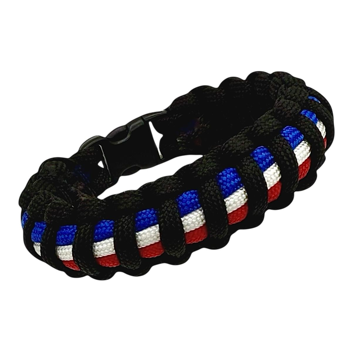 Bracelet Bleu Blanc Rouge FRANCE patriote paracorde police pompiers militaire gendarmerie