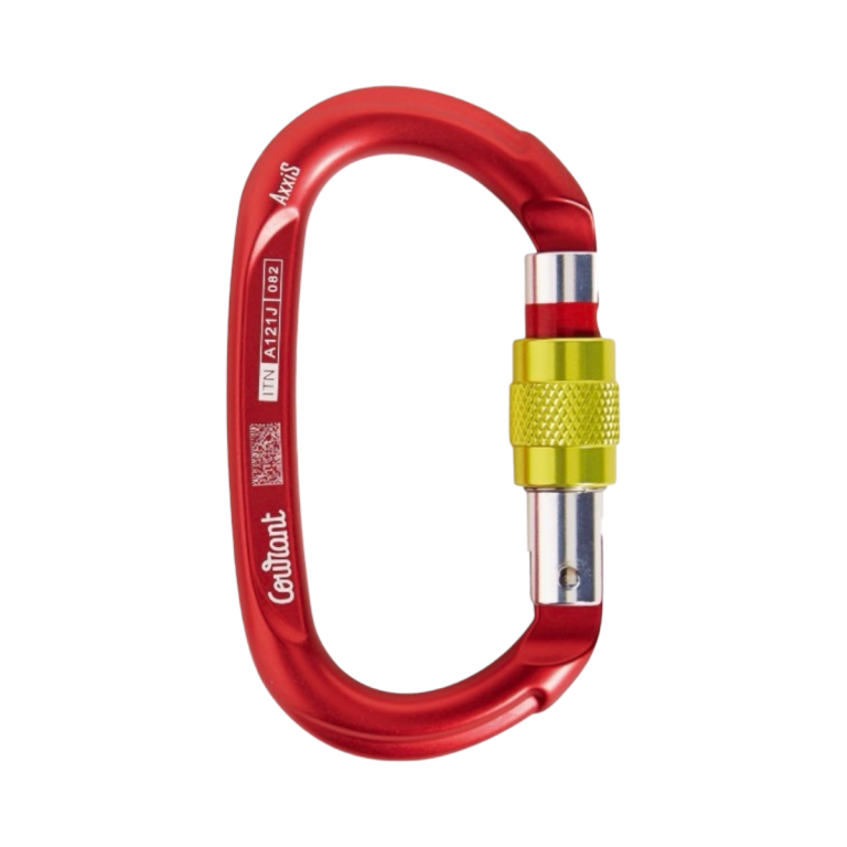 Mousqueton AXXIS Keylock à vis - ROUGE